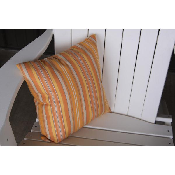 A &amp; L Furniture Cozy Pillow Pillows 15&quot; pillow / Orange Stripe