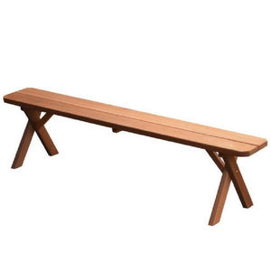 A & L Furniture Cross Leg Cedar Picnic Bench Picnic Bench 6ft / Cedar