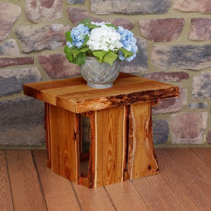 A & L Furniture Evening Grove Side Table Side Table Unfinished