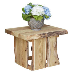 A & L Furniture Evening Grove Side Table Side Table Unfinished