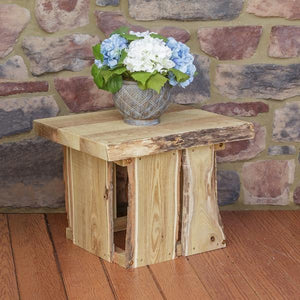 A & L Furniture Evening Grove Side Table Side Table Unfinished