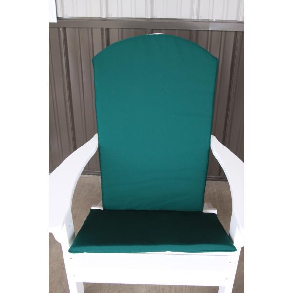 A &amp; L Furniture Full Adirondack Chair Cushion Cushions &amp; Pillows Forest Green