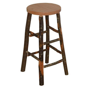 A & L Furniture Hickory Bar Stool Stool Natural