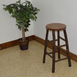 A & L Furniture Hickory Bar Stool Stool Natural