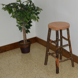 A & L Furniture Hickory Bar Stool Stool Natural