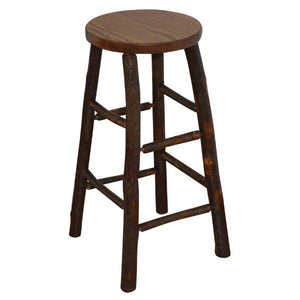 A & L Furniture Hickory Bar Stool Stool Walnut