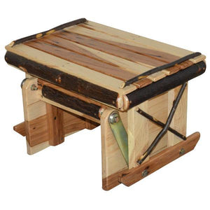 A & L Furniture Hickory Gliding Ottoman Ottoman Rustic Hickory