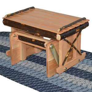 A & L Furniture Hickory Gliding Ottoman Ottoman Rustic Hickory