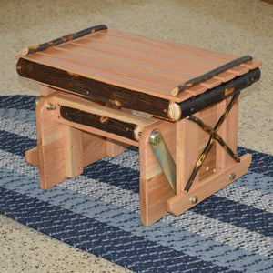 A & L Furniture Hickory Gliding Ottoman Ottoman Rustic Hickory