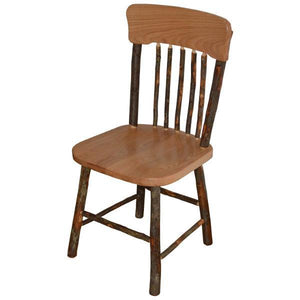 A & L Furniture Hickory Panel Back Dining Chair Outdoor Chairs Natural