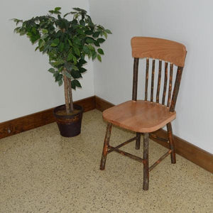 A & L Furniture Hickory Panel Back Dining Chair Outdoor Chairs Natural