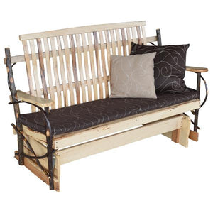 A & L Furniture Hickory Porch Glider Glider 4ft / Rustic Hickory