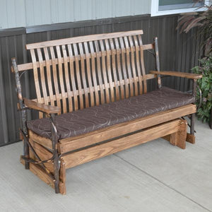 A & L Furniture Hickory Porch Glider Glider 4ft / Rustic Hickory