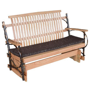 A & L Furniture Hickory Porch Glider Glider 4ft / Rustic Hickory