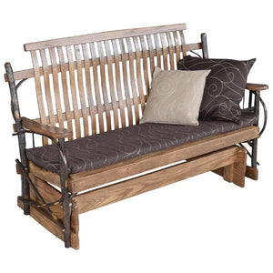 A & L Furniture Hickory Porch Glider Glider 4ft / Walnut