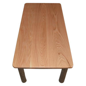 A & L Furniture Hickory Solid Wood Coffee Table Table Rustic Hickory