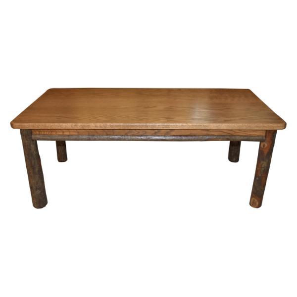 A &amp; L Furniture Hickory Solid Wood Coffee Table Table Walnut