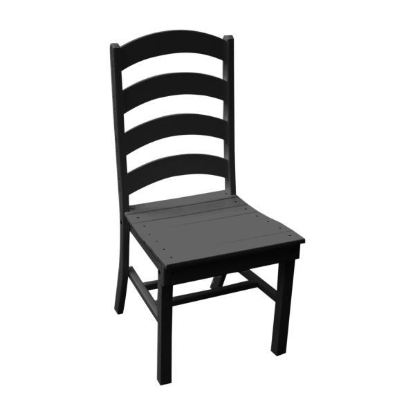 A &amp; L Furniture Ladderback Dining Chair Outdoor Chairs Black