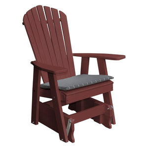 A & L Furniture Poly Adirondack Gliding Chair Glider Cherrywood