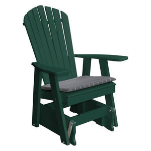 A & L Furniture Poly Adirondack Gliding Chair Glider Turf Green