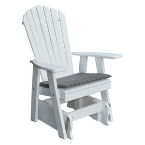 A & L Furniture Poly Adirondack Gliding Chair Glider White