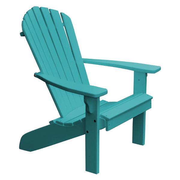A &amp; L Furniture Poly Fanback Adirondack Chair Outdoor Chairs Aruba Blue