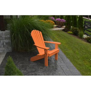 A & L Furniture Poly Fanback Adirondack Chair Outdoor Chairs Aruba Blue