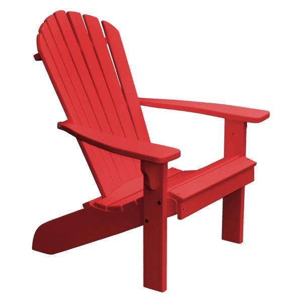 A &amp; L Furniture Poly Fanback Adirondack Chair Outdoor Chairs Bright Red