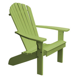 A & L Furniture Poly Fanback Adirondack Chair Outdoor Chairs Tropical Lime