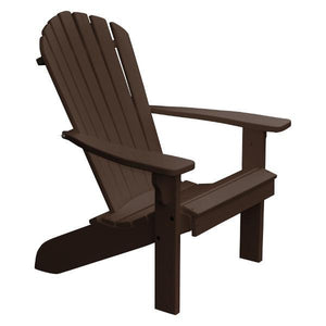 A & L Furniture Poly Fanback Adirondack Chair Outdoor Chairs Tudor Brown