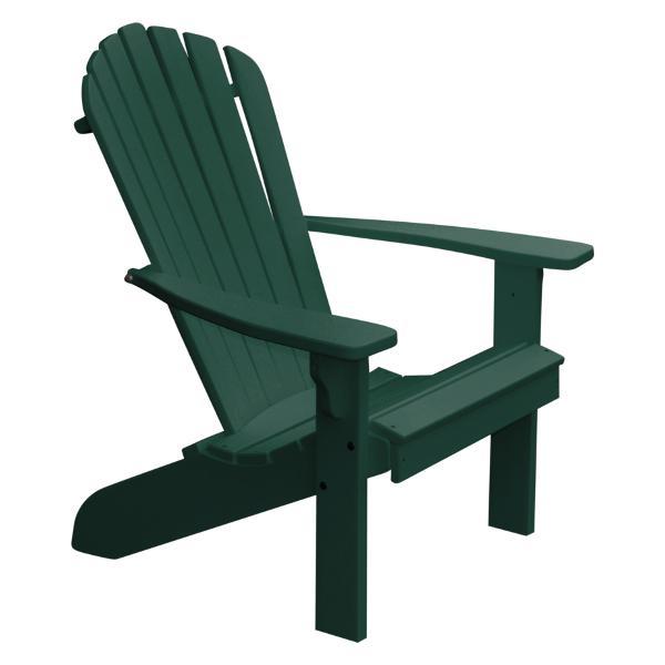 A &amp; L Furniture Poly Fanback Adirondack Chair Outdoor Chairs Turf Green