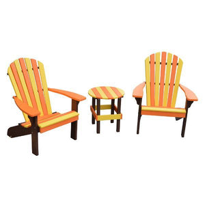 A & L Furniture Poly Fanback Adirondack Chair- Seasonal Color Combos Outdoor Chairs
