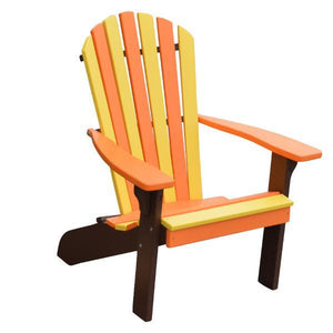 A & L Furniture Poly Fanback Adirondack Chair- Seasonal Color Combos Outdoor Chairs