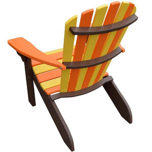 A & L Furniture Poly Fanback Adirondack Chair- Seasonal Color Combos Outdoor Chairs