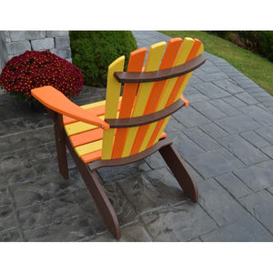 A & L Furniture Poly Fanback Adirondack Chair- Seasonal Color Combos Outdoor Chairs