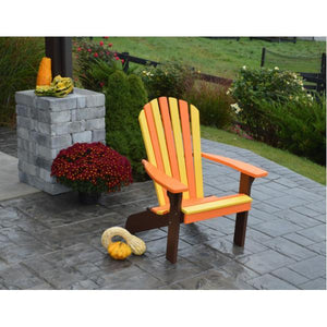 A & L Furniture Poly Fanback Adirondack Chair- Seasonal Color Combos Outdoor Chairs