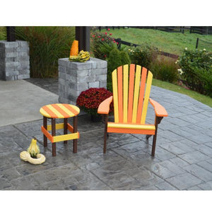 A & L Furniture Poly Fanback Adirondack Chair- Seasonal Color Combos Outdoor Chairs