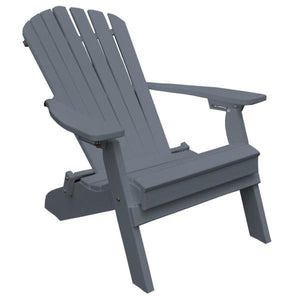 A & L Furniture Poly Folding/Reclining Adirondack Chair Outdoor Chairs Aruba Blue