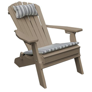 A & L Furniture Poly Folding/Reclining Adirondack Chair Outdoor Chairs Aruba Blue