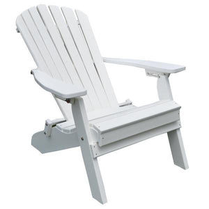 A & L Furniture Poly Folding/Reclining Adirondack Chair Outdoor Chairs Aruba Blue