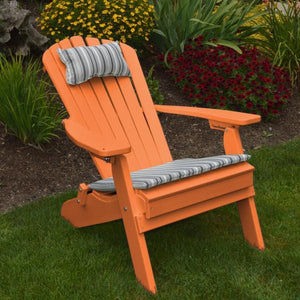 A & L Furniture Poly Folding/Reclining Adirondack Chair Outdoor Chairs Aruba Blue