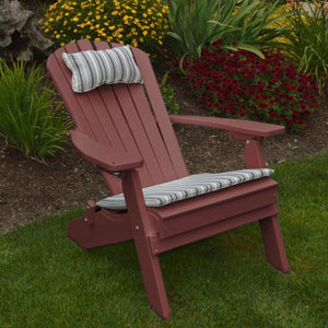 A & L Furniture Poly Folding/Reclining Adirondack Chair Outdoor Chairs Aruba Blue
