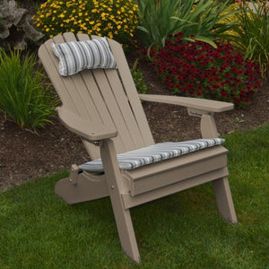 A & L Furniture Poly Folding/Reclining Adirondack Chair Outdoor Chairs Aruba Blue