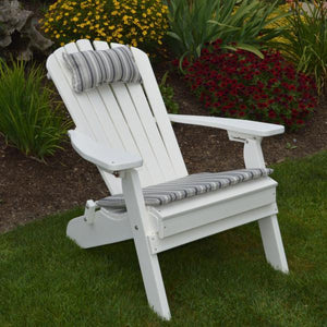 A & L Furniture Poly Folding/Reclining Adirondack Chair Outdoor Chairs Aruba Blue