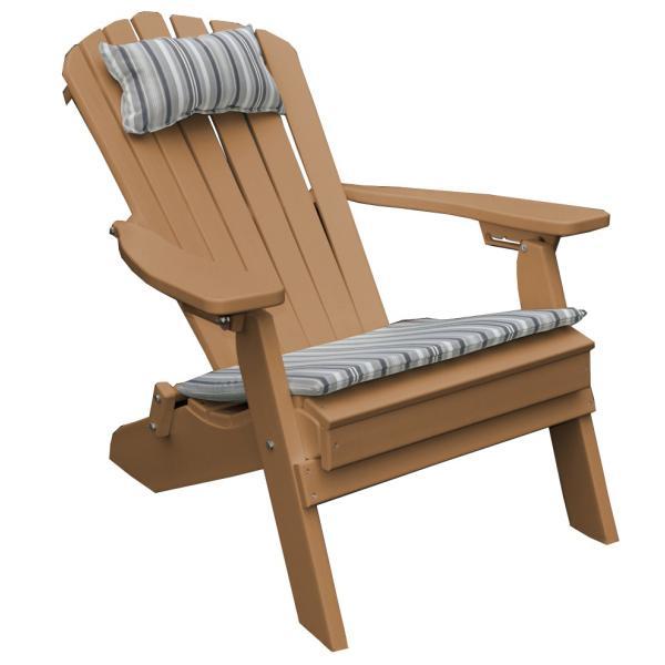 A &amp; L Furniture Poly Folding/Reclining Adirondack Chair Outdoor Chairs Cedar