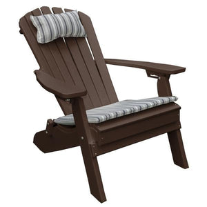 A & L Furniture Poly Folding/Reclining Adirondack Chair Outdoor Chairs Tudor Brown