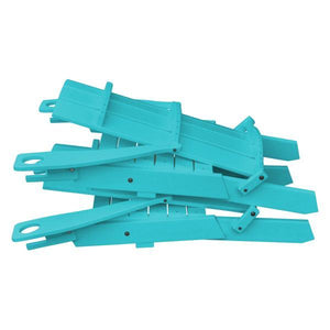 A & L Furniture Poly Hampton Folding Adirondack Chair w/2 Cupholders Adirondack Aruba Blue