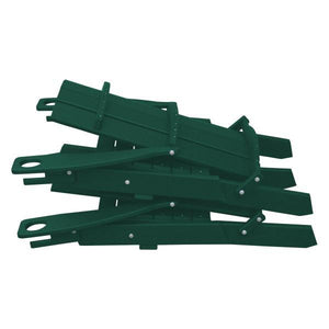 A & L Furniture Poly Hampton Folding Adirondack Chair w/2 Cupholders Adirondack Aruba Blue