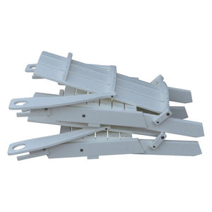 A & L Furniture Poly Hampton Folding Adirondack Chair w/2 Cupholders Adirondack Aruba Blue