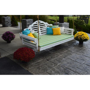 A & L Furniture Poly Marlboro Swingbed Porch Swing Beds 4ft / Aruba Blue